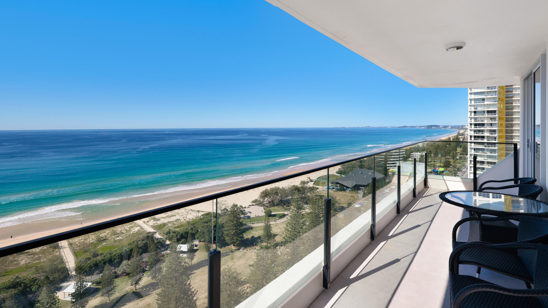Image of the Gold Coast shore line from Broadbeach from ULTIQA Beach Haven