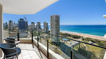 Ocean view from ULTIQA Beach Haven on Broadbeach.