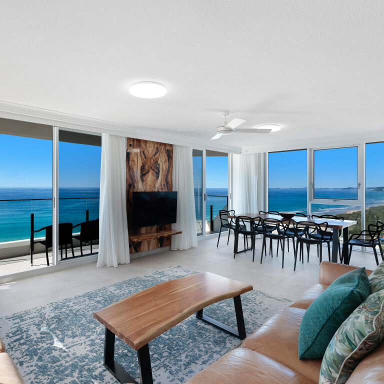 Living room at ULTIQA Beach Haven